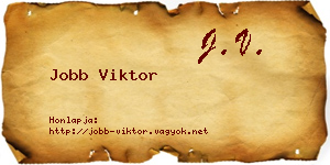 Jobb Viktor névjegykártya