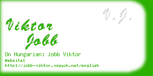 viktor jobb business card